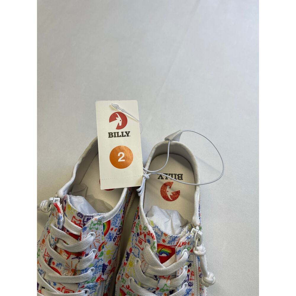 Billy Footwear Doodle Low Top Shoes-Multi Color- Size 2 - Picture 3 of 4
